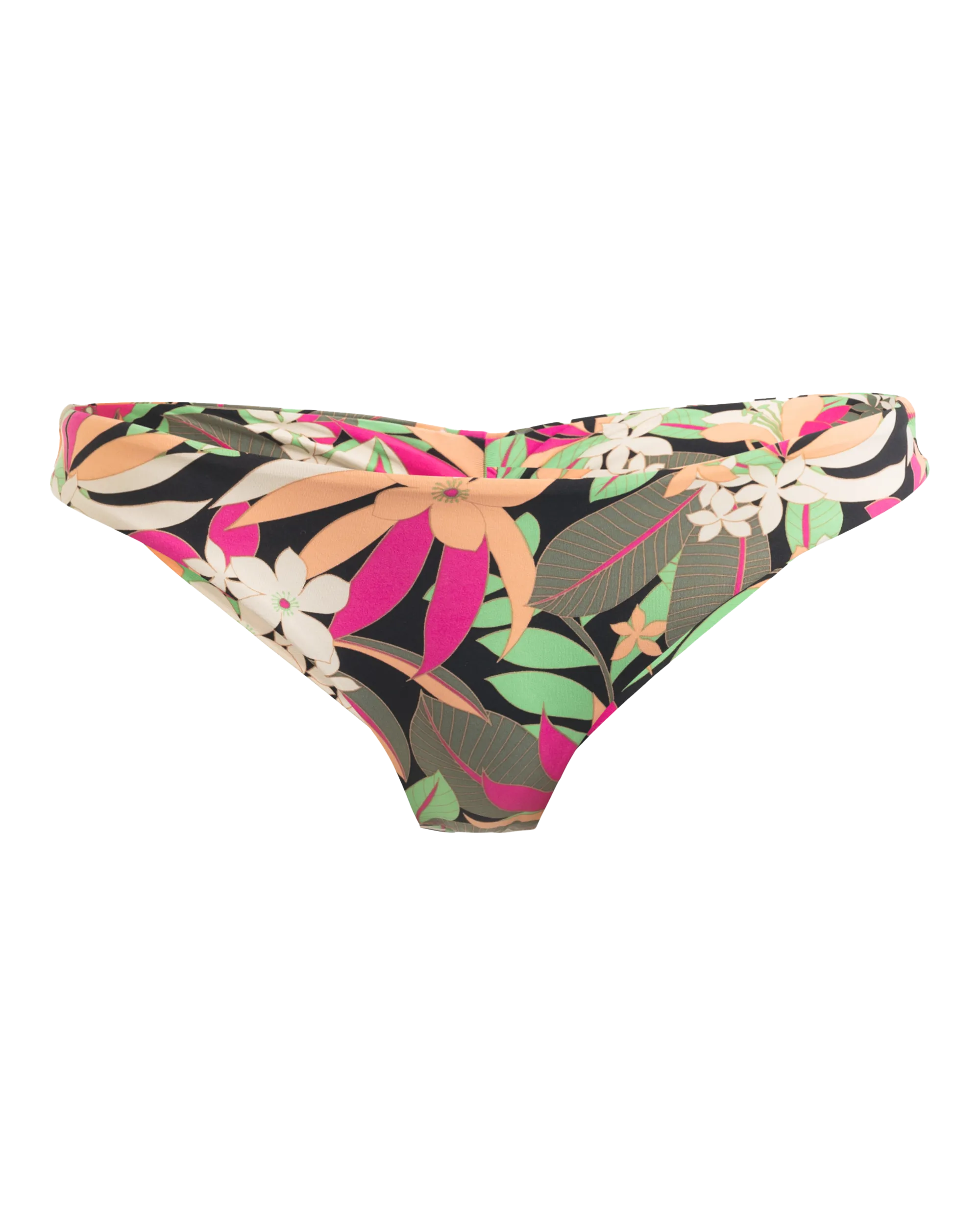 Beach Classics Cheeky Bikini Bottoms in Anthracite Palm