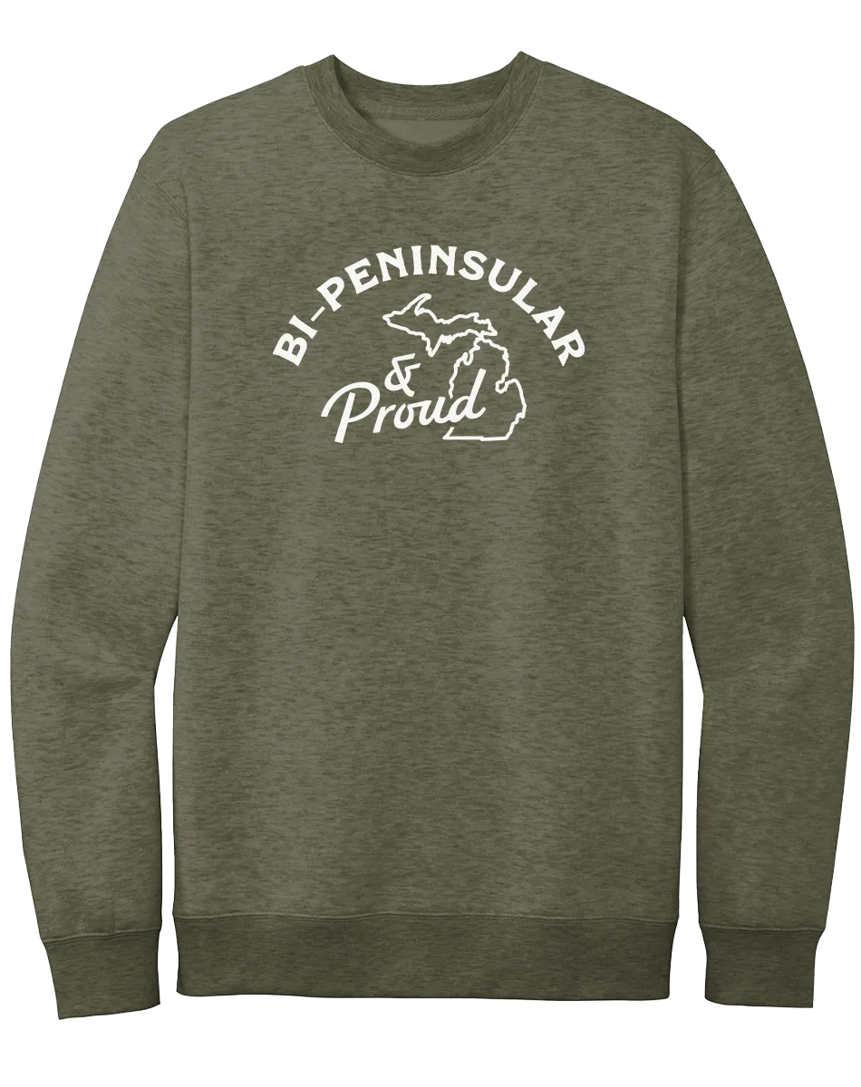 Bi-Peninsular and Proud Michigan Crewneck Sweatshirt