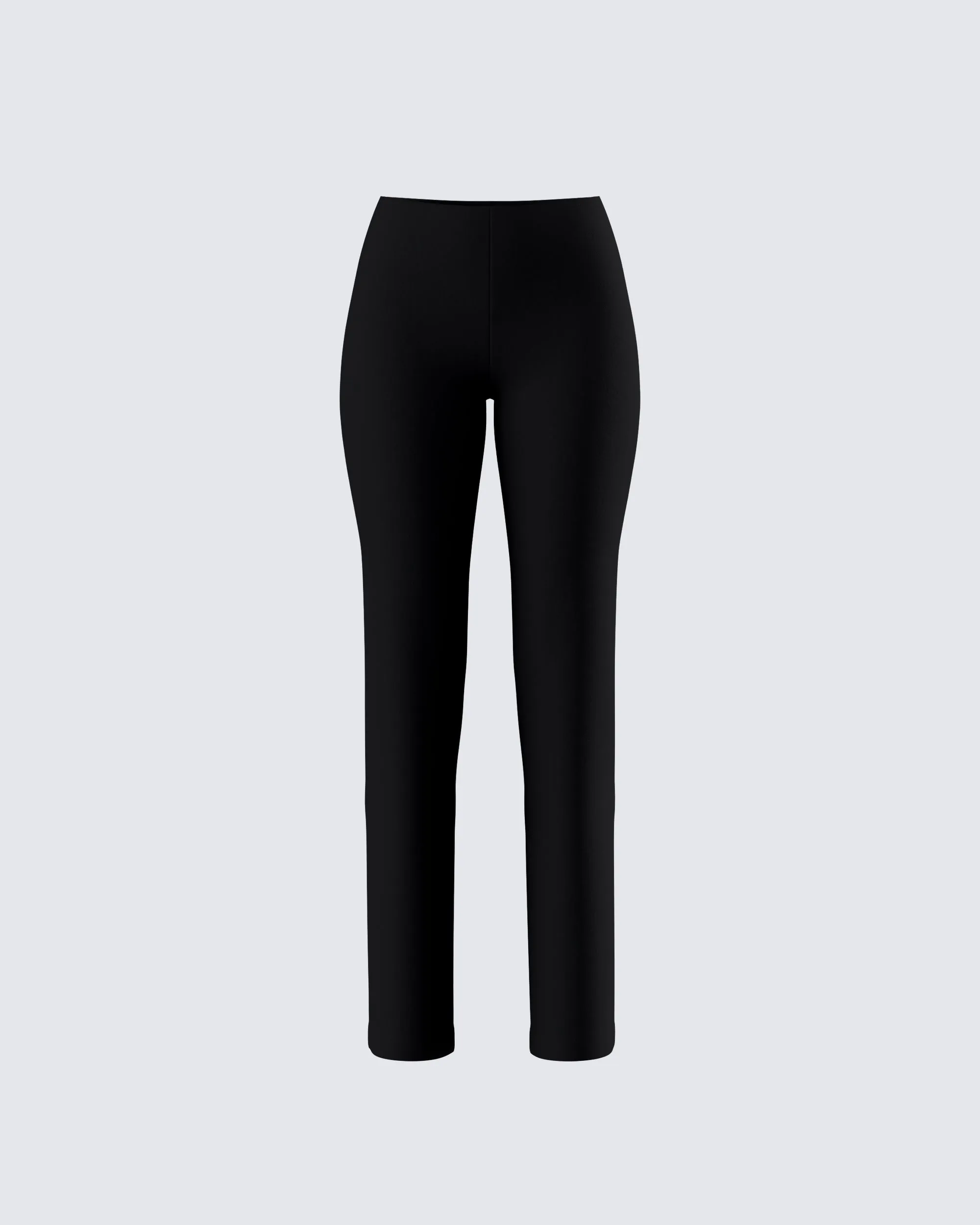 Bronte Black Ponte High Rise Pant