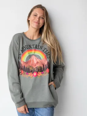 Comfy Pocket Sweatshirt - Mountain Time