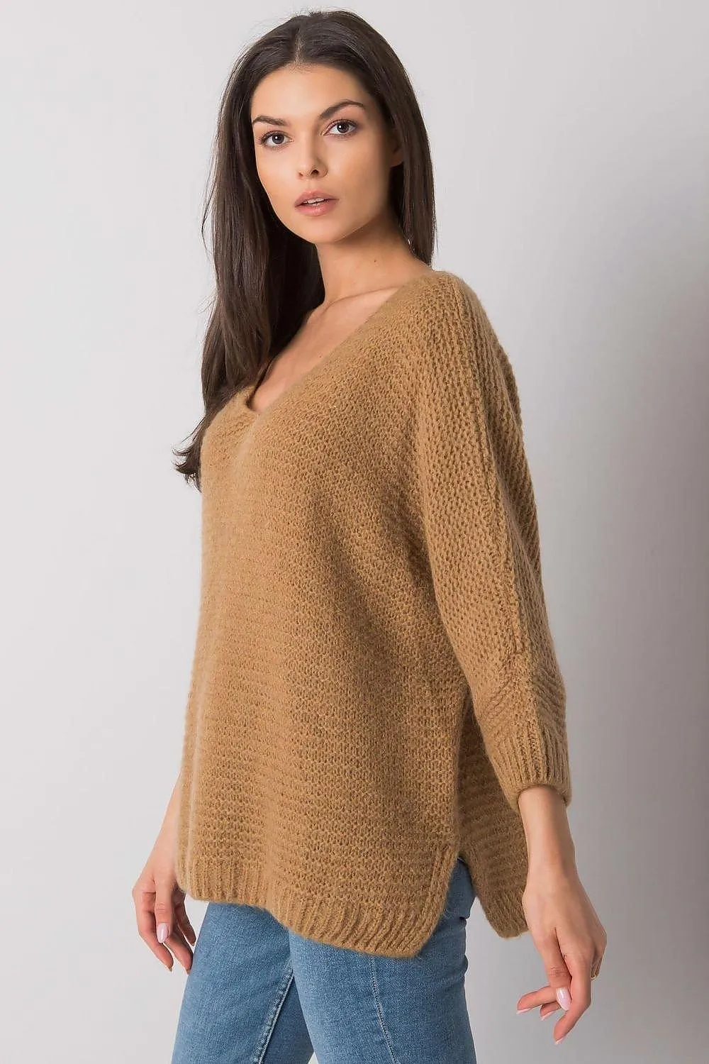 Cozy Oceanic Oversized Sweater - Women's Long Sleeve Pullover