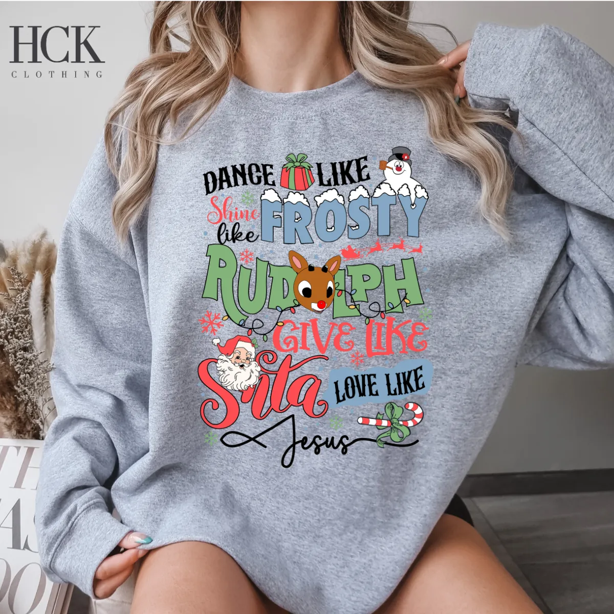 Dance Like Frosty Crewneck Sweatshirt- ADULT- 3 COLORS