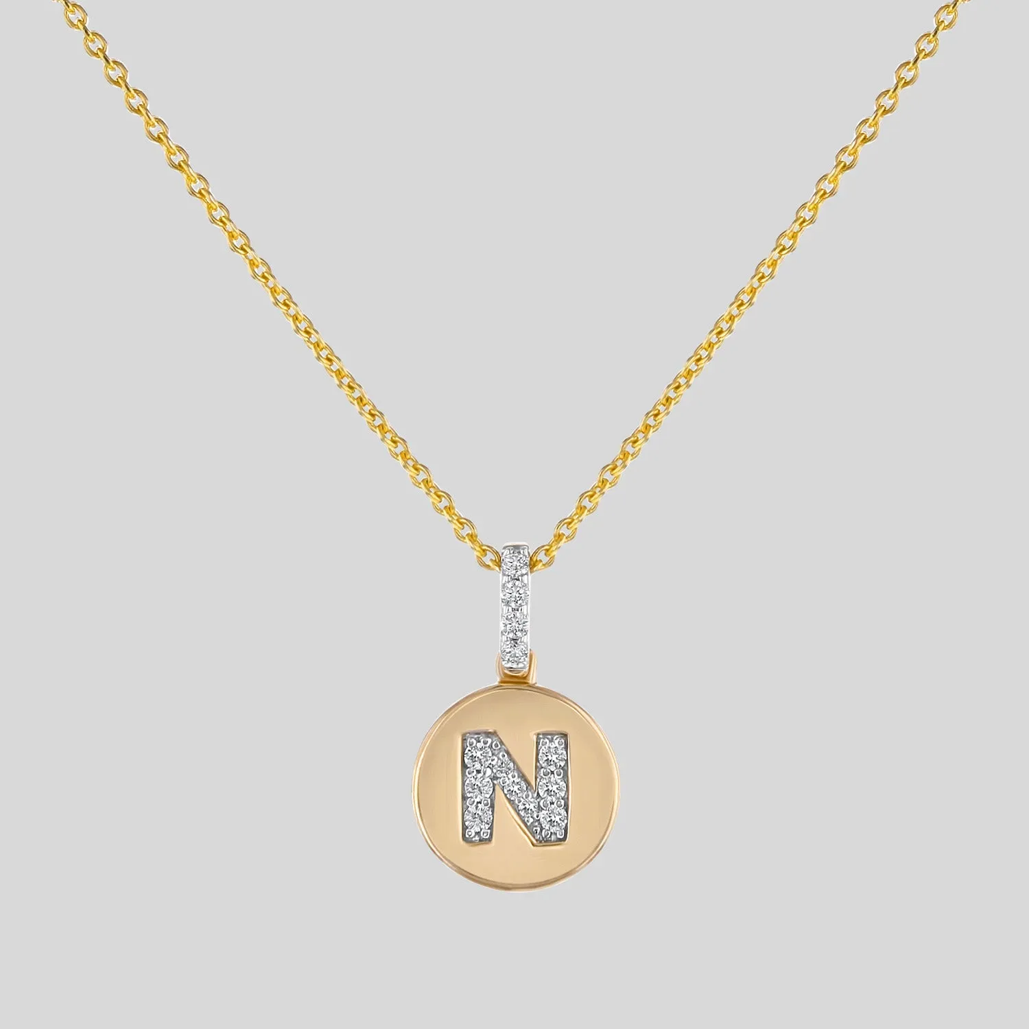 Diamond Initial Pendant Necklace