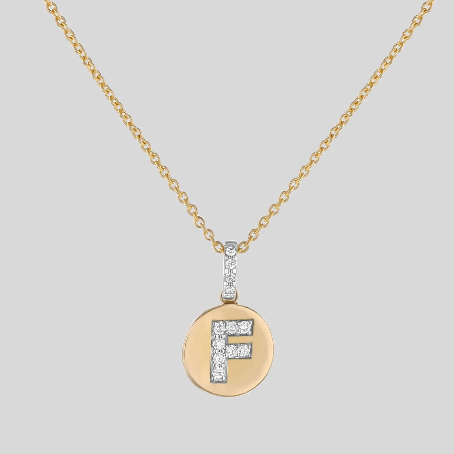 Diamond Initial Pendant Necklace