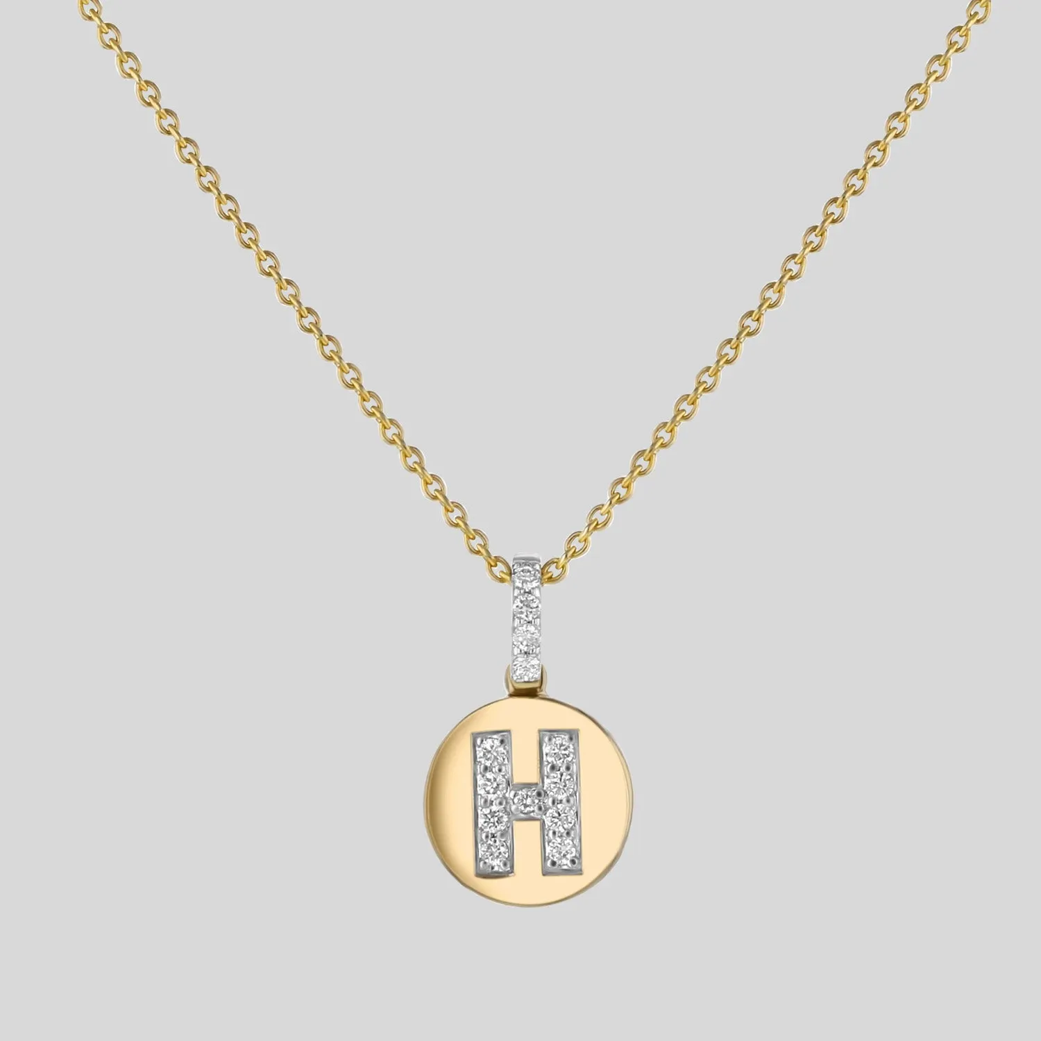 Diamond Initial Pendant Necklace