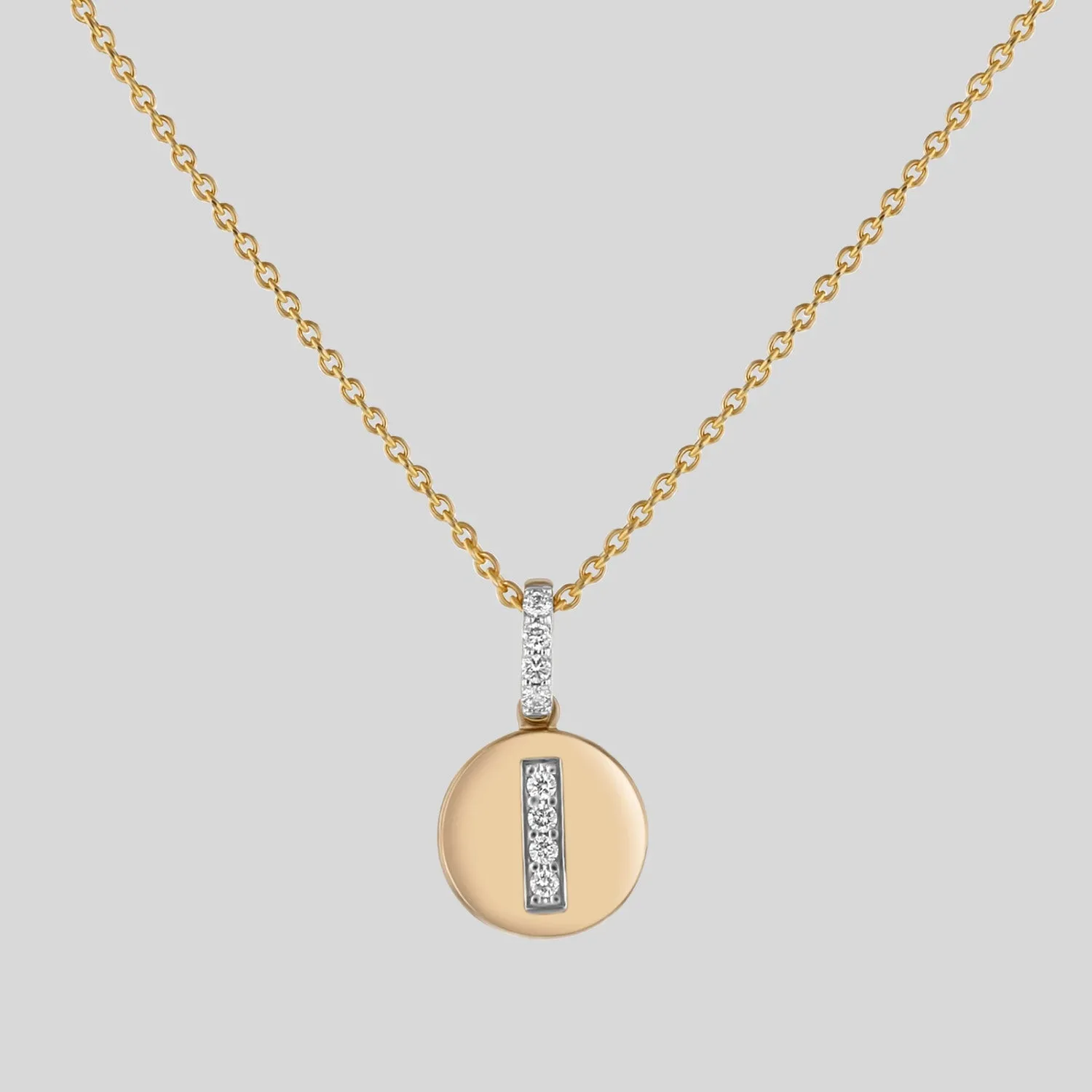 Diamond Initial Pendant Necklace