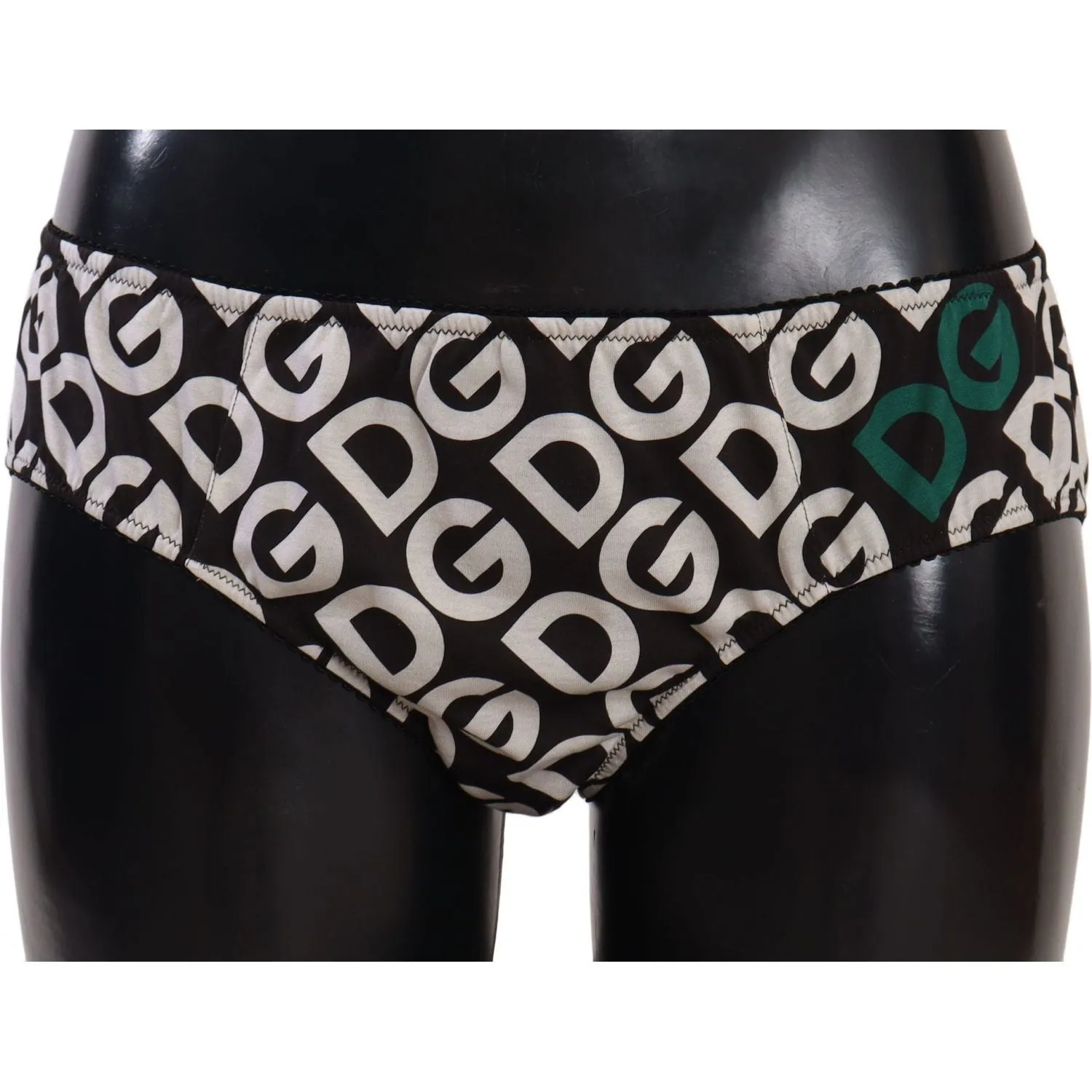 Dolce & Gabbana Chic Black & White DG Logo Print Bottoms