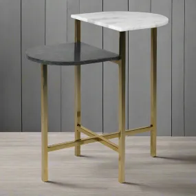 Dual Marble Table 60 cm