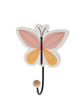 Elemental Decor Butterfly Coat Rack - Pink