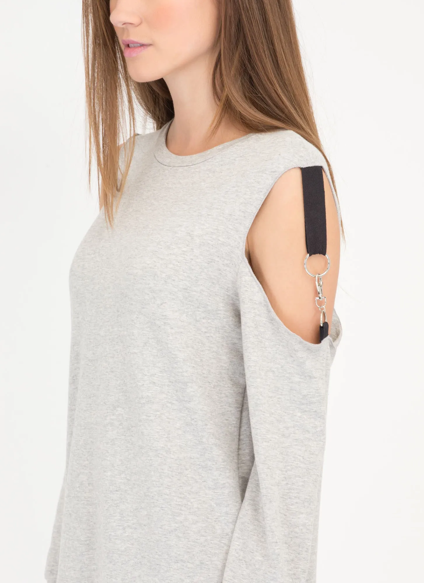 Hold Up Cold Shoulder Sweatshirt Dress