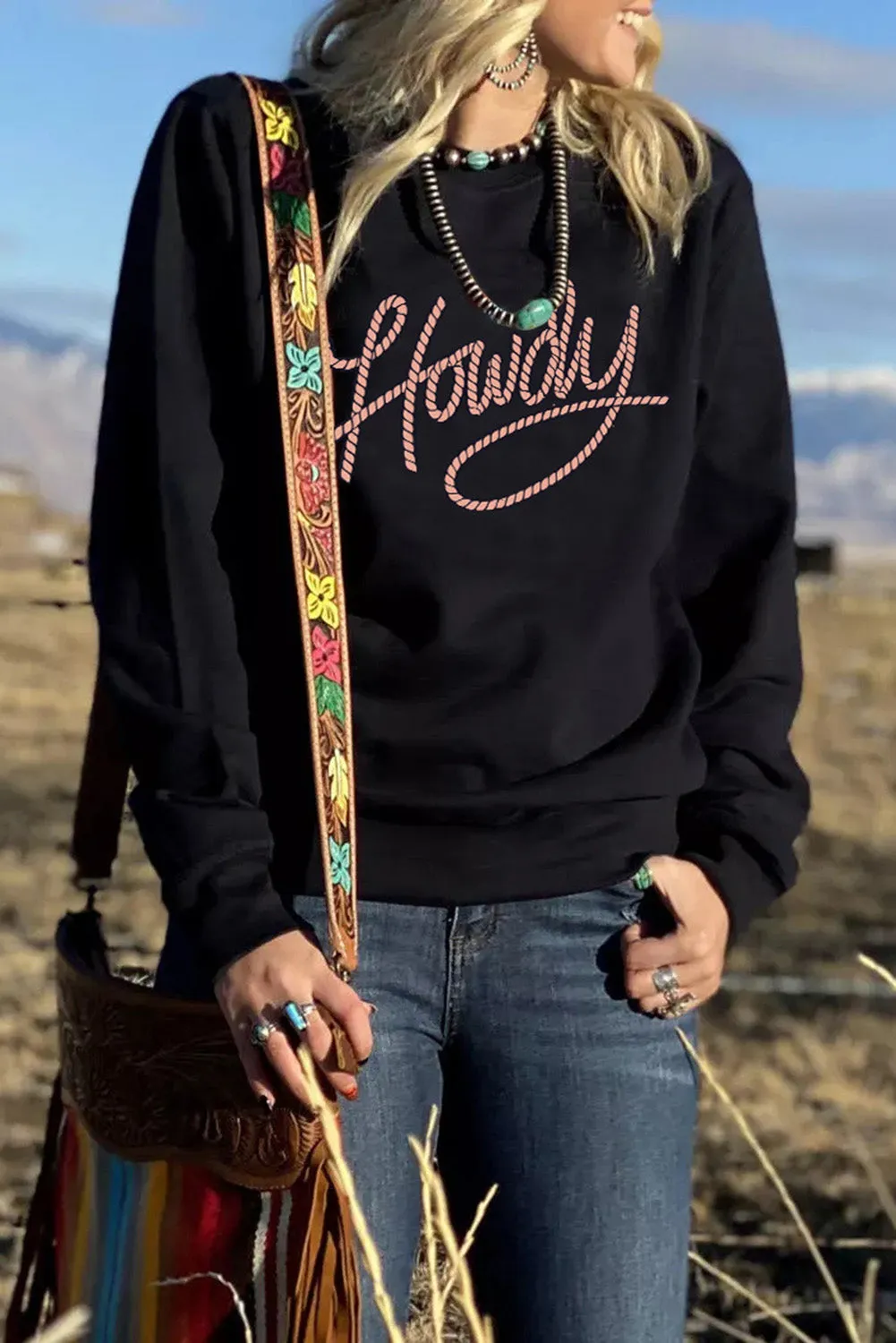 Howdy Comfy Pullover Sweatshirt for Women