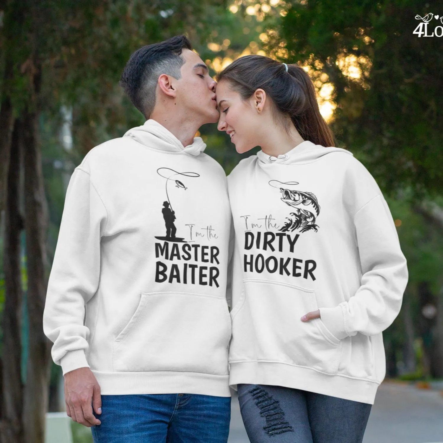 Matching Set: Master Baiter & Dirty Hooker Outfits - Fun Comfy Duo Collection