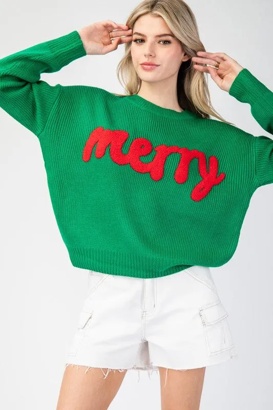 Merry Stitched Sweater