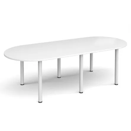 Radial end meeting table with 6 radial legs