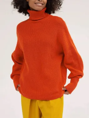 Sarah Women Turtleneck Oversized Casual Sweater