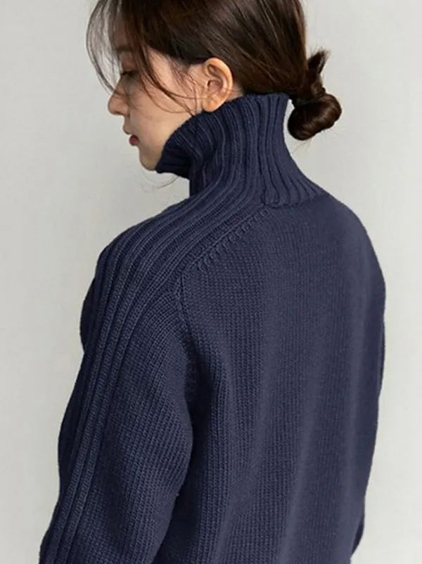 Simple Turtleneck Sweater