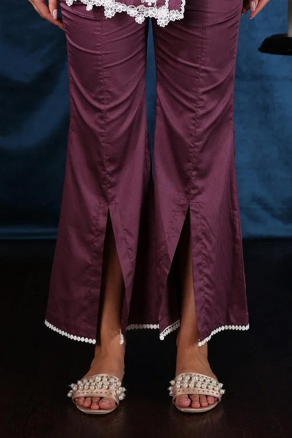 SLIT BELLBOTTOM (Purple)