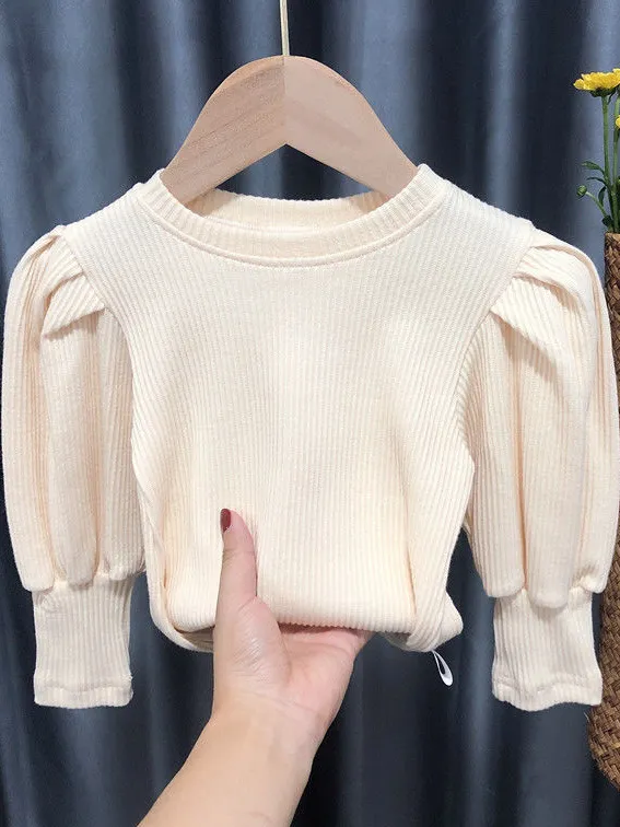 So Chic Puff Sleeve Knit Sweater