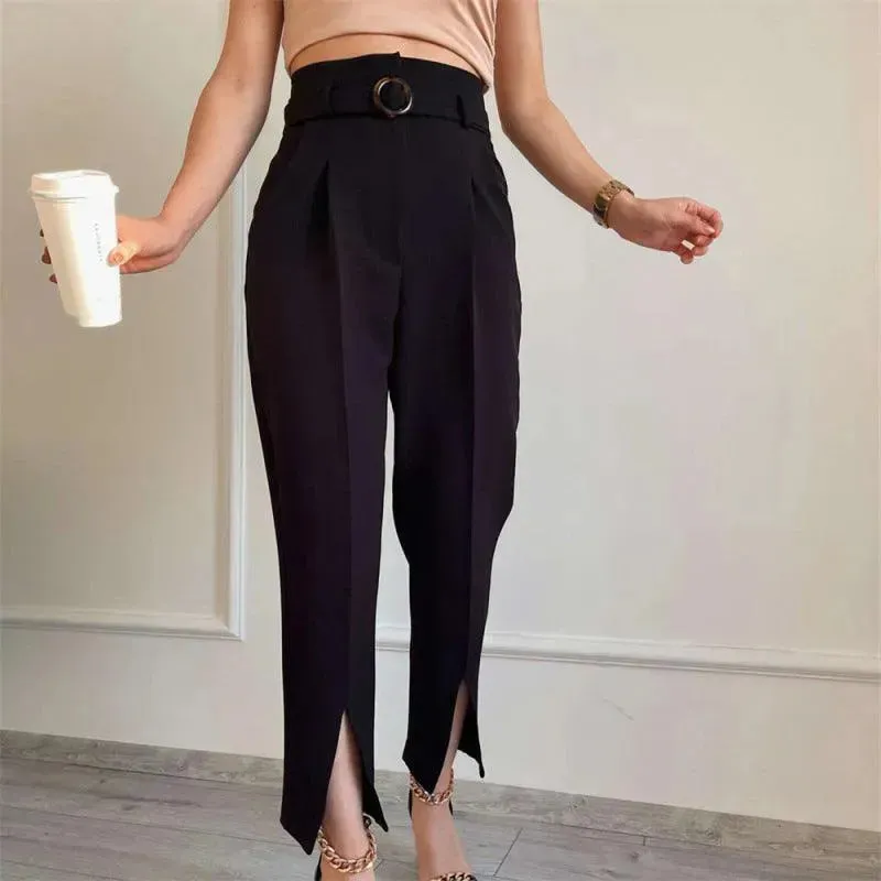 Stylish Front Pleated Women Pants