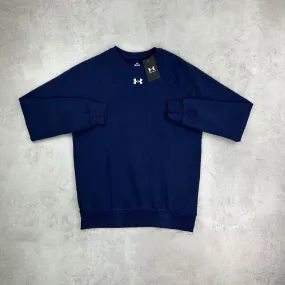 Under Armour Rival Fleece Crew Jumper Navy