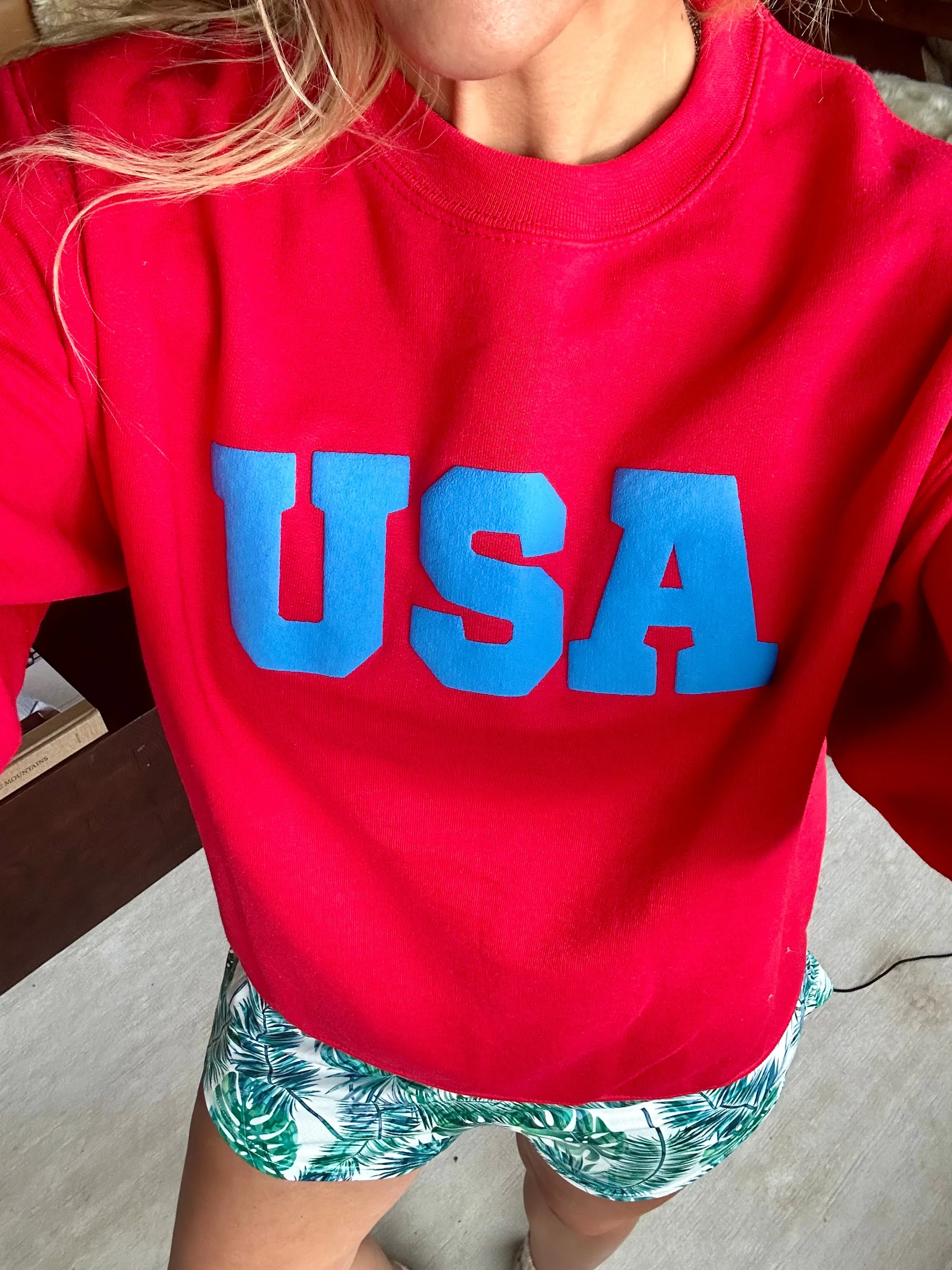 USA Red Sweatshirt