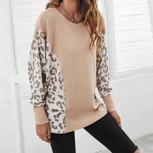 Wholesale Women Sweatshirts Leopard Print