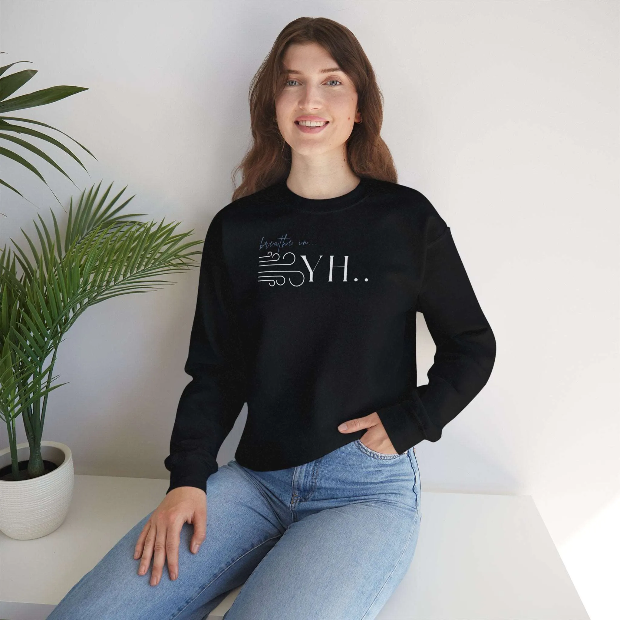 YHWH Unisex Sweatshirt - God is with you with every breath you take